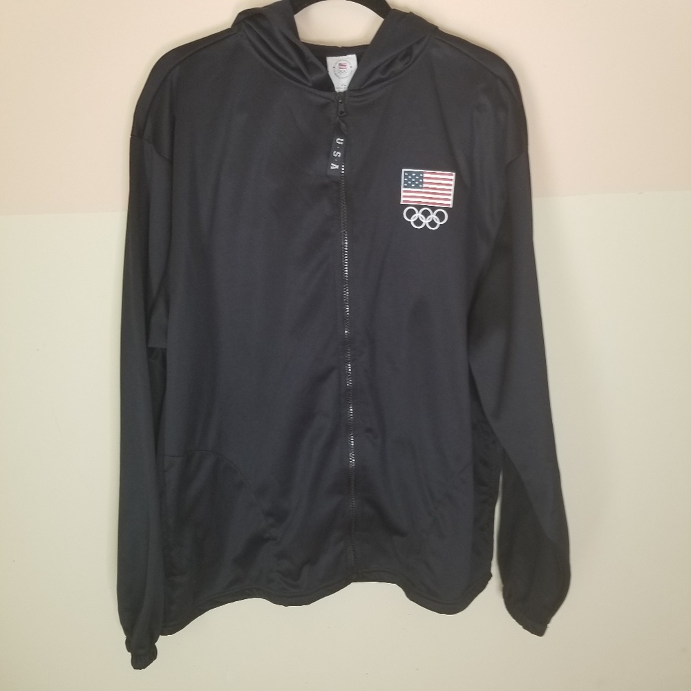 USA Olympic Commitee jacket with hood-size 2XL